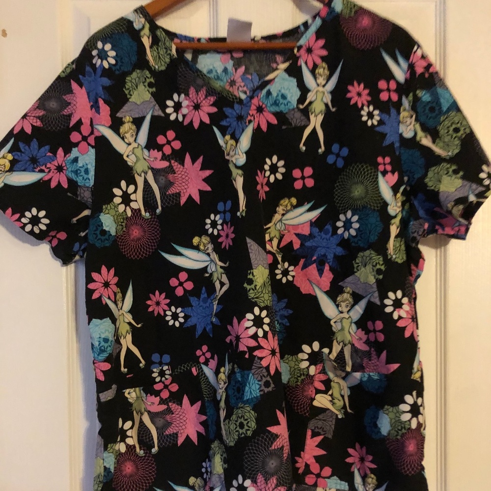 Disney Tinkerbell Scrub Top